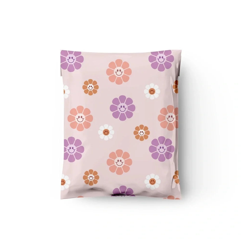 Groovy Flowers Poly Mailers 10x13 Pack of 25